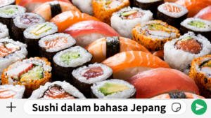 Sushi dalam bahasa Jepang